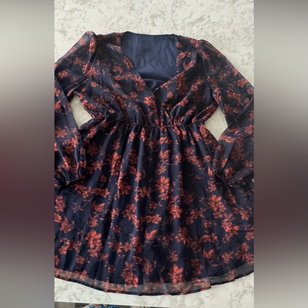 Blue Orange Dress